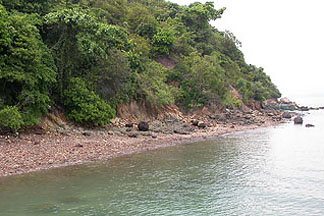 view of lazarus island shore